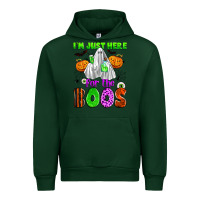 Forest Green i'm just here for the boos Urban Hoodie - Zillion Design Studio