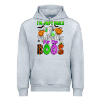 Heather Grey i'm just here for the boos Urban Hoodie - Zillion Design Studio
