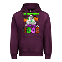 Mauve Wine i'm just here for the boos Urban Hoodie - Zillion Design Studio
