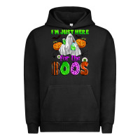 Pigment Black i'm just here for the boos Urban Hoodie - Zillion Design Studio