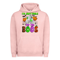 Pigment Salmon i'm just here for the boos Urban Hoodie - Zillion Design Studio