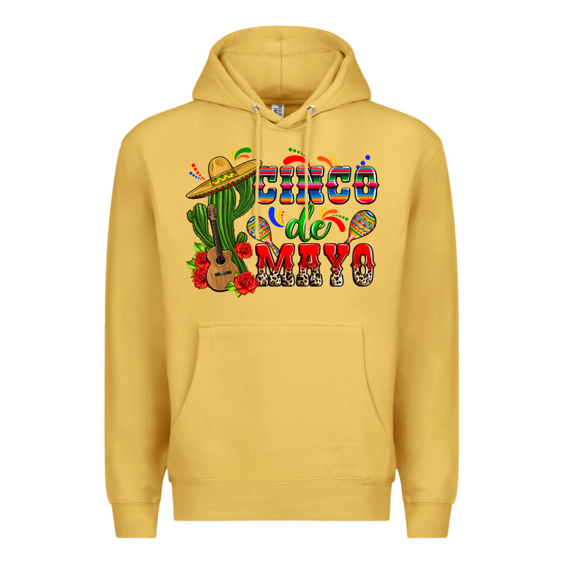 Cinco De Mayo Cactus Premium Hoodie by Zillion Design Studio | Teevron