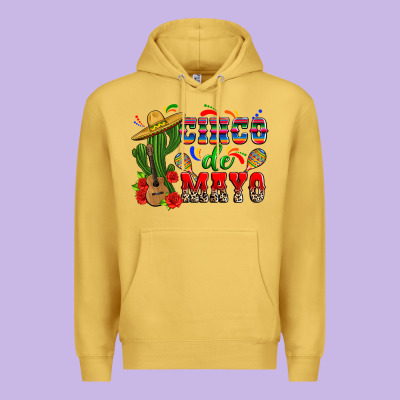 Cinco De Mayo Cactus Premium Hoodie Designed By Zillion Design Studio