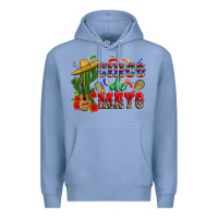 Colony Blue cinco de mayo cactus Premium Hoodie - Zillion Design Studio