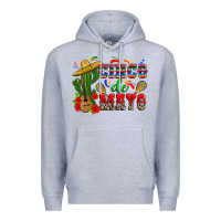 Heather Grey cinco de mayo cactus Premium Hoodie - Zillion Design Studio