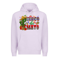 Lilac cinco de mayo cactus Premium Hoodie - Zillion Design Studio