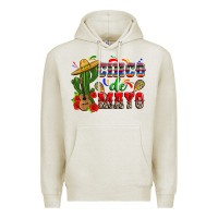 Oatmeal Heather cinco de mayo cactus Premium Hoodie - Zillion Design Studio