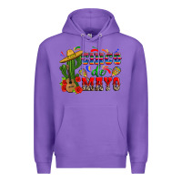 Purple cinco de mayo cactus Premium Hoodie - Zillion Design Studio