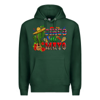 Sports Green cinco de mayo cactus Premium Hoodie - Zillion Design Studio