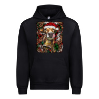 Black christmas heifer with leoard and cowhide Urban Hoodie - RanaPortraitStore