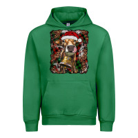 Emerald christmas heifer with leoard and cowhide Urban Hoodie - RanaPortraitStore