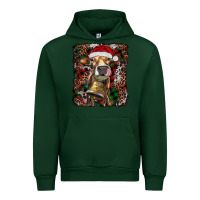 Forest Green christmas heifer with leoard and cowhide Urban Hoodie - RanaPortraitStore