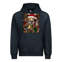 Navy christmas heifer with leoard and cowhide Urban Hoodie - RanaPortraitStore
