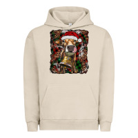 Pigment French Oak christmas heifer with leoard and cowhide Urban Hoodie - RanaPortraitStore