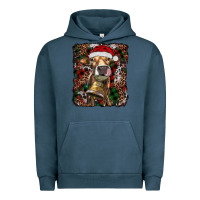 Pigment Midnight Navy christmas heifer with leoard and cowhide Urban Hoodie - RanaPortraitStore