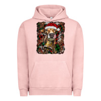 Pigment Salmon christmas heifer with leoard and cowhide Urban Hoodie - RanaPortraitStore