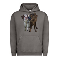 Pigment Tornado two heifer cows Urban Hoodie - RanaPortraitStore