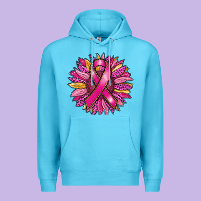 Breast Cancer Sunflower Premium Hoodie Designed By Ranaportraitstore