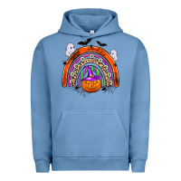 Pigment Pebble Blue halloween rainbow Urban Hoodie - Zillion Design Studio