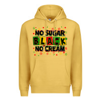 Antique Gold no sugar no cream black Premium Hoodie - Zillion Design Studio