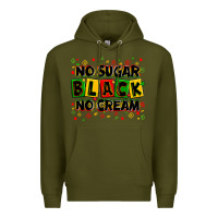 Army Green no sugar no cream black Premium Hoodie - Zillion Design Studio