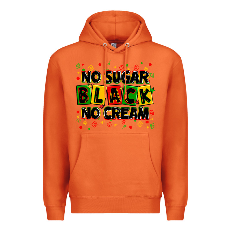 No Sugar No Cream Black Premium Hoodie by Zillion Design Studio | Teevron