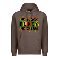 Coffee no sugar no cream black Premium Hoodie - Zillion Design Studio