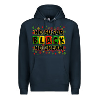 Navy no sugar no cream black Premium Hoodie - Zillion Design Studio