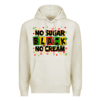 Oatmeal Heather no sugar no cream black Premium Hoodie - Zillion Design Studio