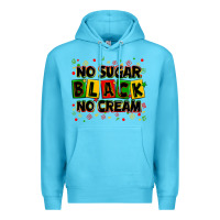 Ocean Blue no sugar no cream black Premium Hoodie - Zillion Design Studio