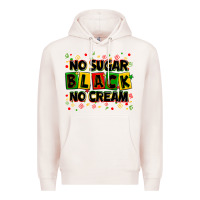 Pale Pink no sugar no cream black Premium Hoodie - Zillion Design Studio