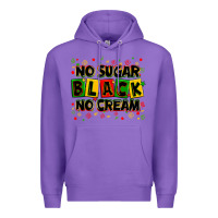 Purple no sugar no cream black Premium Hoodie - Zillion Design Studio