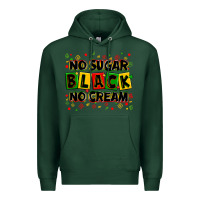 Sports Green no sugar no cream black Premium Hoodie - Zillion Design Studio