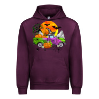 Mauve Wine halloween farm truck Urban Hoodie - Zillion Design Studio