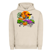 Pigment French Oak halloween farm truck Urban Hoodie - Zillion Design Studio