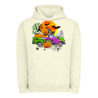 Pigment Pistachio halloween farm truck Urban Hoodie - Zillion Design Studio