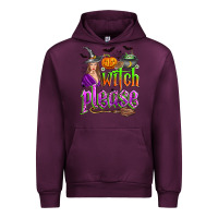 Mauve Wine witch please Urban Hoodie - Zillion Design Studio