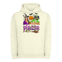 Pigment Pistachio witch please Urban Hoodie - Zillion Design Studio