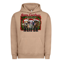 Merry Christmas Heifer Urban Hoodie | Teevron