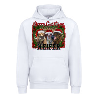 White merry christmas heifer Urban Hoodie - RanaPortraitStore