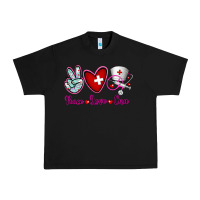 Black Peace Love Cna Urban Heavy Tee - RanaPortraitStore