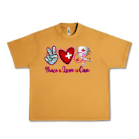 Peanut Butter Peace Love Cna Urban Heavy Tee - RanaPortraitStore