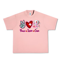 Salmon Peace Love Cna Urban Heavy Tee - RanaPortraitStore