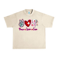 Sandshell Peace Love Cna Urban Heavy Tee - RanaPortraitStore