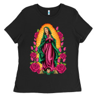 Black our lady of guadalupe Ladies Tee - Artiststas
