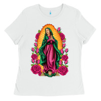 White our lady of guadalupe Ladies Tee - Artiststas