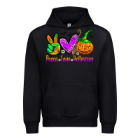 Peace Love Halloween Urban Hoodie | Teevron
