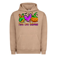 Pigment Burro peace love halloween Urban Hoodie - Zillion Design Studio