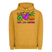 Pigment Peanut Butter peace love halloween Urban Hoodie - Zillion Design Studio