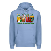 Colony Blue Ay Ay  Ay Ay Canta y No Llores Coffee Cups Premium Hoodie - texasbilliewilder